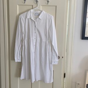 White maternity dress